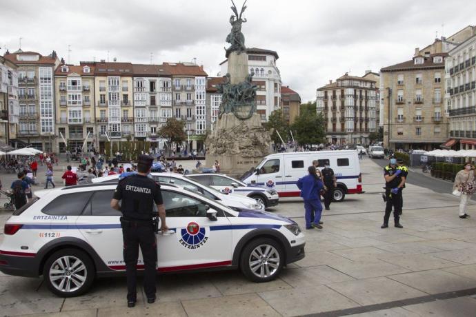 Dispositivo policial del 4 de agosto de 2020.