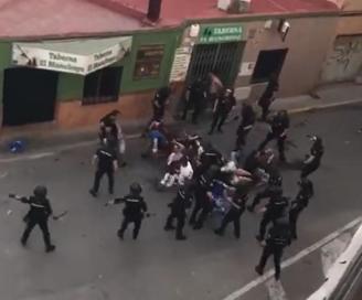 Agresión de la Policía Nacional a aficionados de la Real en las inmediaciones del estadio de La Cerámica N.G.