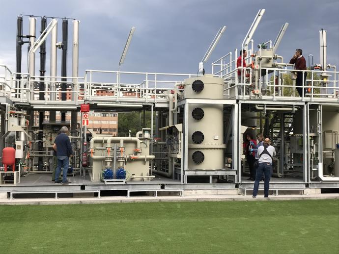 La planta piloto de procedimientos funciona desde hace casi cuatro años en Etxebarri.