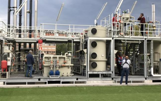 La planta piloto de procedimientos funciona desde hace casi cuatro años en Etxebarri.
