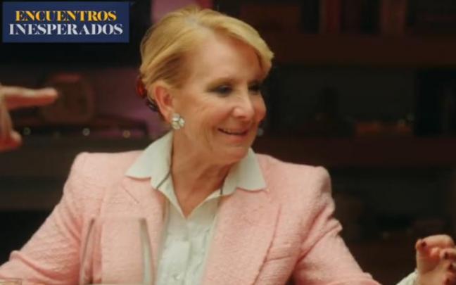 Esperanza Aguirre, en 'Encuentros inesperados'. Esperanza Aguirre, en 'Encuentros inesperados'.
