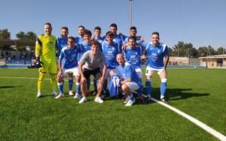 Aihen, junto al once titular que alineó Íñigo Ardanaz este sábado.