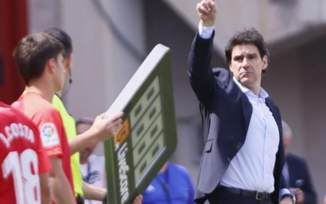 Aitor Karanka, en un instante del partido del sábado en el que el Granada goleó al Mallorca (2-6). Aitor Karanka, en un instante del partido del sábado en el que el Granada goleó al Mallorca (2-6).