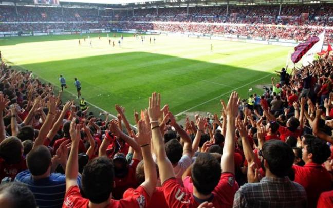 Aficionados de Osasuna en El Sadar