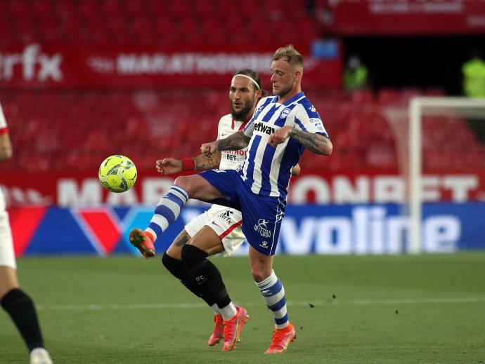 Guidetti partió como titular en liga por primera vez en la temporada. Foto: Área 11