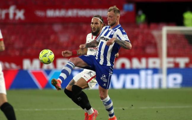 Guidetti partió como titular en liga por primera vez en la temporada. Foto: Área 11