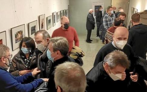 El museo Oiasso durante la inauguración de la muestra. Foto: N.G.