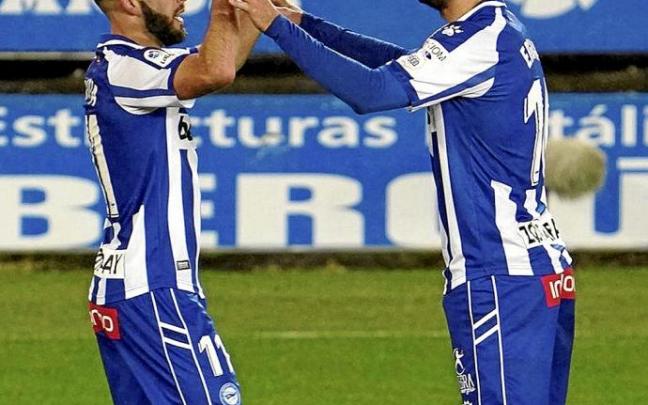 Rioja y Edgar son los únicos jugadores específicos de banda en la actual plantilla albiazul. Foto: Iñigo Foronda