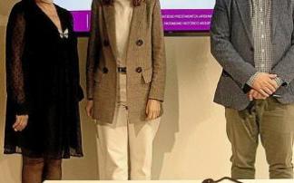 Del Val, Ruiz de Landa y Villanueva, ayer. Foto: Josu Chavarri