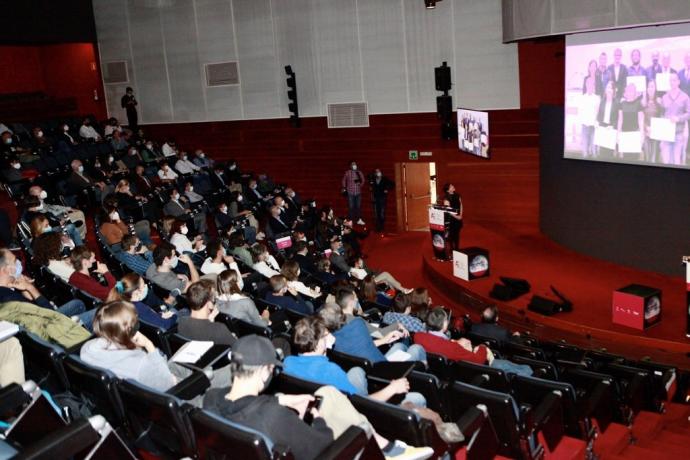 Desarrollo de una jornada congresual en el Palacio Europa de la capital alavesa.