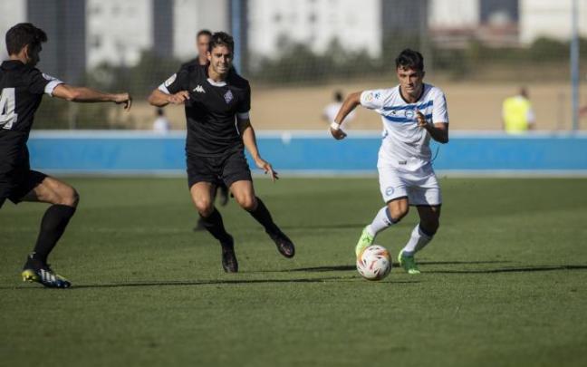 Manu García fue el albiazul más destacado tras el descanso y anotó el 4-2 en una gran jugada personal.