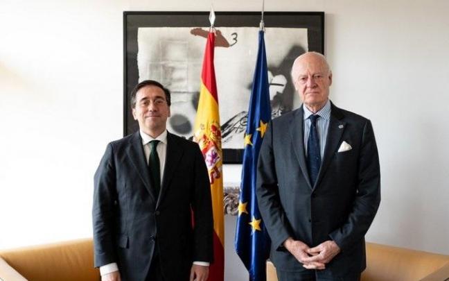 El enviado especial de la ONU para el Sáhara Occidental, Staffan de Mistura, se ha visto con el ministro José Manuel Albares