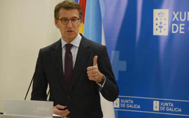 El candidato a la presidencia del PP, Alberto Núñez Feijóo.