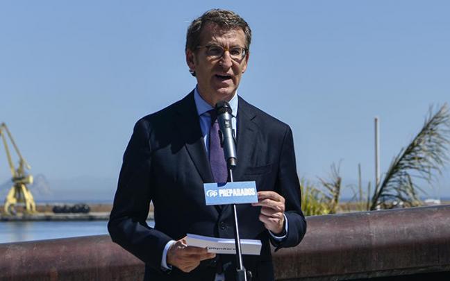 Alberto Núñez Feijóo comparece desde Ceuta.