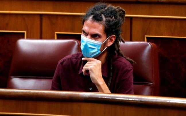 El exdiputado de Unidas Podemos Alberto Rodríguez en el Congreso. El exdiputado de Unidas Podemos Alberto Rodríguez en el Congreso.