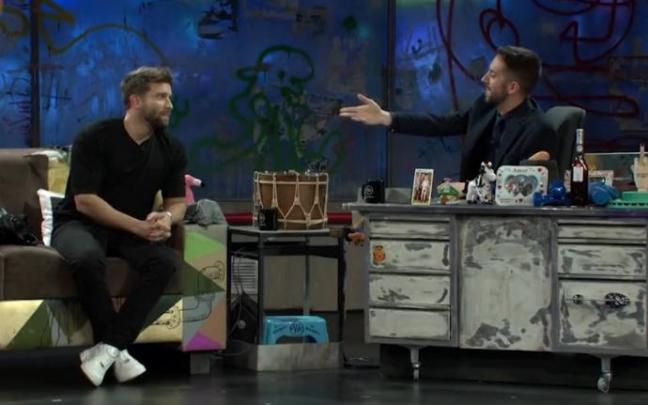 Pablo Alborán y David Broncano, en 'La Resistencia'. Pablo Alborán y David Broncano, en 'La Resistencia'.
