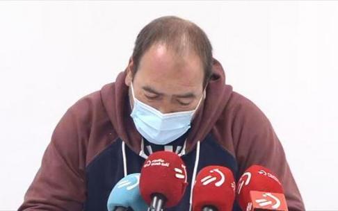 El alcalde de Bernedo, este miércoles por la mañana