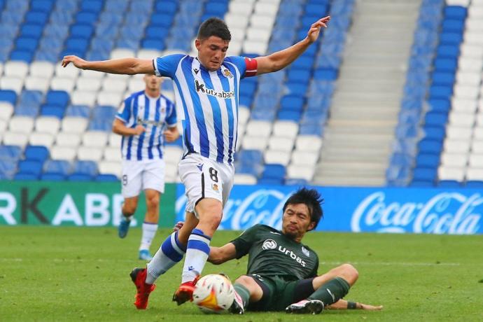 Aritz Aldasoro, en un lance del partido del Sanse ante el Leganés