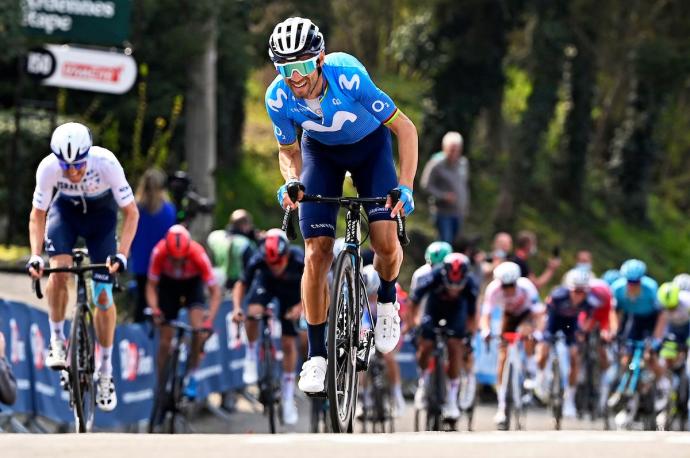 Alejandro Valverde, en la Flecha Valona 2021.