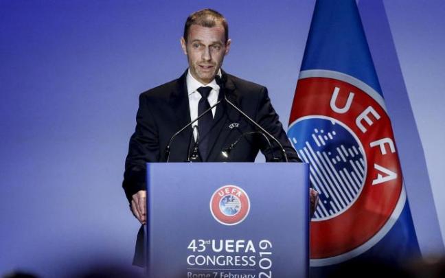 El presidente de la UEFA, Aleksander Ceferin.