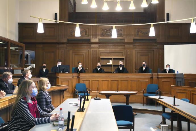 Una vista del tribunal que este martes ha condenado a un ciudadano ruso por asesinato.
