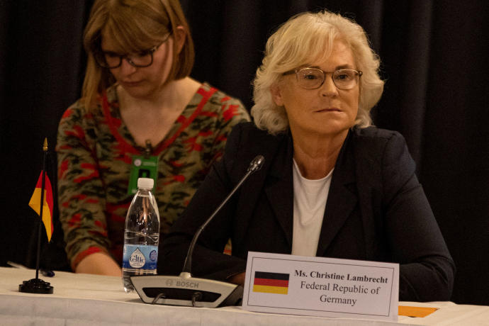 La ministra alemana de Defensa, Christine Lambrecht.