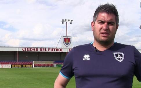 Alex Huerta en su etapa en el Numancia.