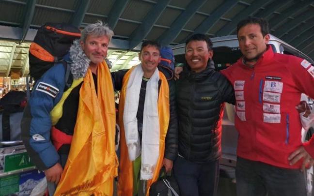 El Manaslu se le ha resistido a la expedición del lemoarra. El Manaslu se le ha resistido a la expedición del lemoarra.