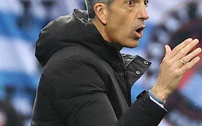 Imanol Alguacil, en un momento del partido Imanol Alguacil, en un momento del partido