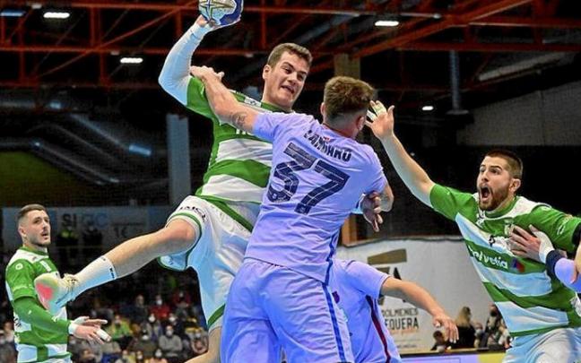 Ander Izquierdo, ante el Barça, en el duelo de Copa del pasado 25 de marzo. Foto: RFEBM Ander Izquierdo, ante el Barça, en el duelo de Copa del pasado 25 de marzo. Foto: RFEBM
