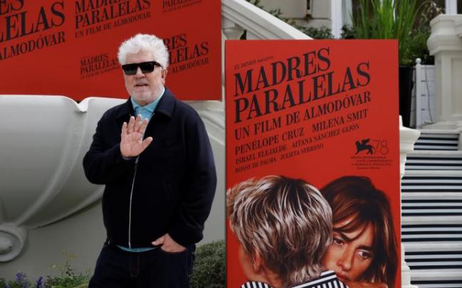 Pedro Almodóvar durante la presentación de su película Pedro Almodóvar durante la presentación de su película