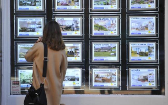 Imagen de una inmobiliaria de Bilbao. Imagen de una inmobiliaria de Bilbao.