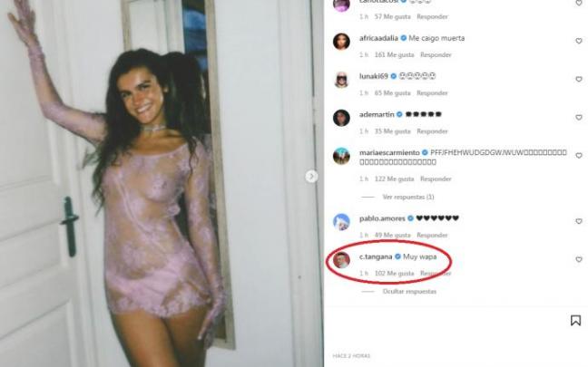 La foto que ha subido Amaia a Instagram y la reacción de C. Tangana. La foto que ha subido Amaia a Instagram y la reacción de C. Tangana.