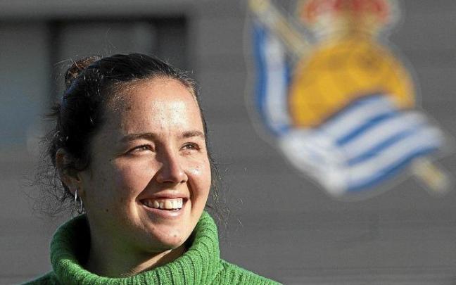 Amaiur Sarriegi posó así de sonriente para NOTCIAS DE GIPUZKOA en Zubieta