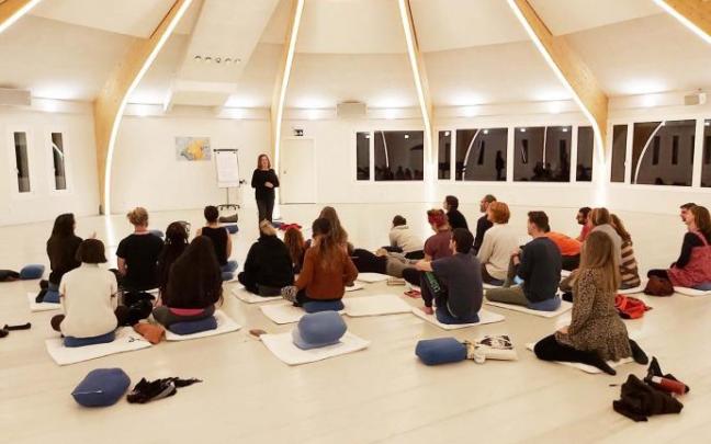 Una de las sesiones del curso de formación contra el cambio climático en 2019. Una de las sesiones del curso de formación contra el cambio climático en 2019.