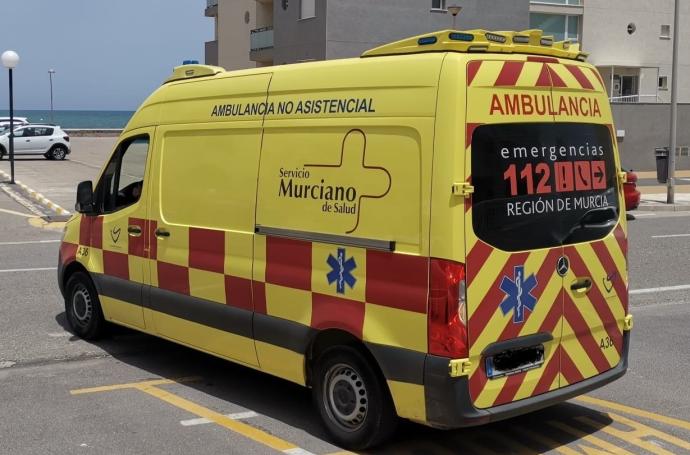 Una ambulancia en Murcia.