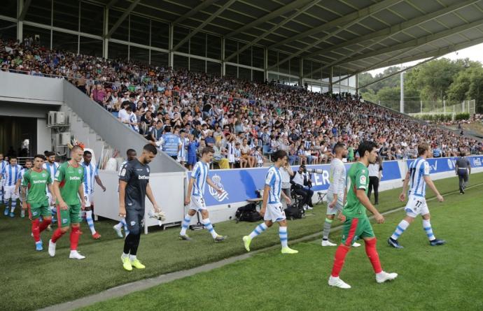 El José Luis Orbegozo, antes del amistoso de verano de 2019 contra el Alavés.