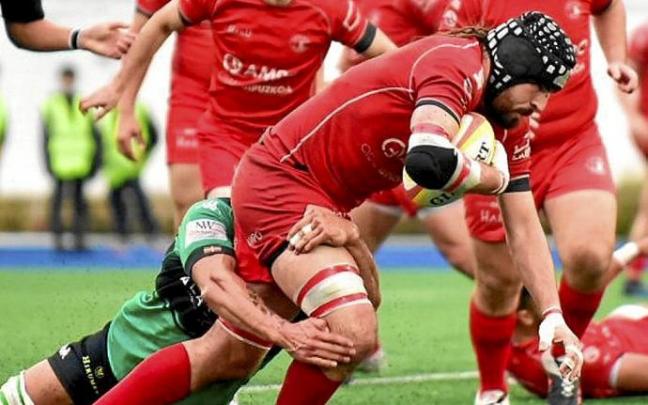 Asier Álvarez de Eulate, ayer frente al Gernika. Foto: Arnaitz Rubio