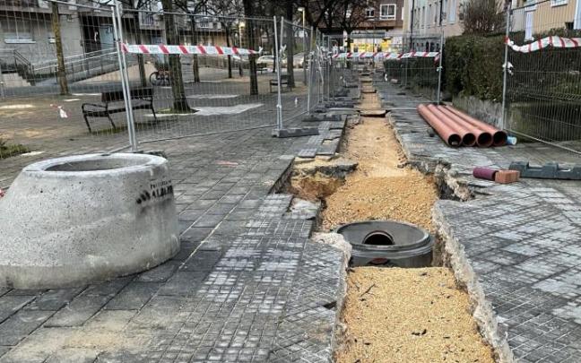 Obras de Amvisa en Vitoria.