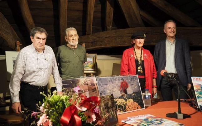 Lander Santamaría, Salvador Martín Cruz, María José Marín y pello Fernández Oyaregui en Arikzunenea.