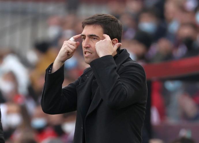 Andoni Iraola, entrenador del Rayo.