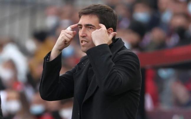 Andoni Iraola, entrenador del Rayo.