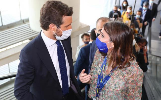 Pablo Casado junto a Andrea Levy en una imagen de archivo.
