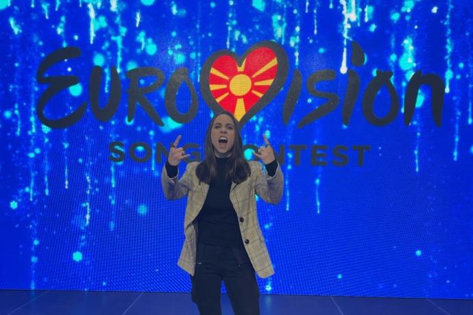 Andrea, la representante de Macedonia del Norte en Eurovisión.