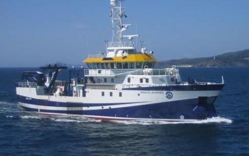 El buque oceanográfico 'Alvarez Alvariño'. El buque oceanográfico 'Alvarez Alvariño'.