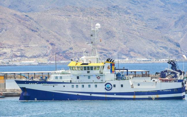 El buque oceanográfico Ángeles Alvariño.