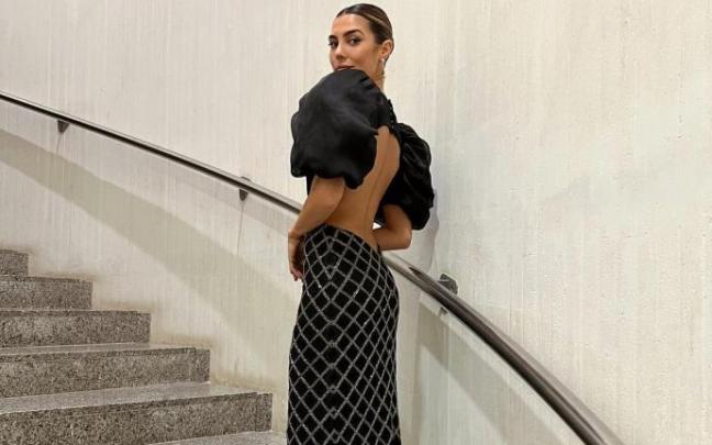 Anna Ferrer Padilla, simulando estar yendo a la ceremonia de los Goya. Anna Ferrer Padilla, simulando estar yendo a la ceremonia de los Goya.