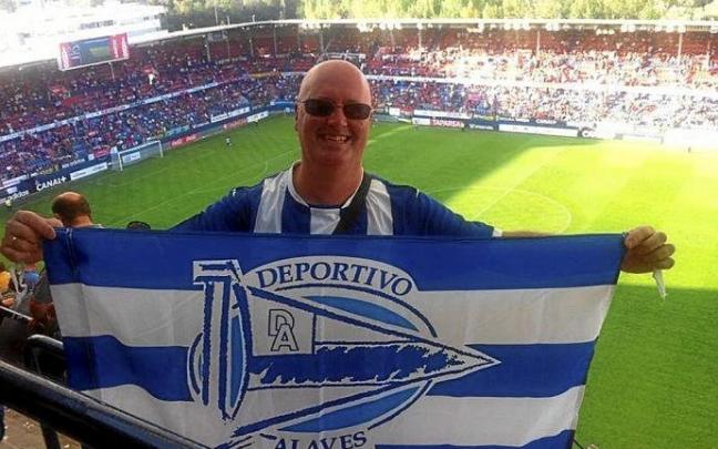 Javi García, en una de sus visitas a El Sadar. Foto: Cedida