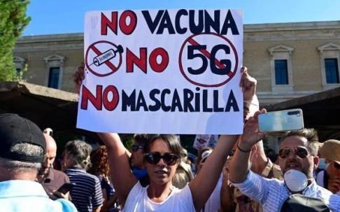 Movilización en contra de la vacunación contra el coronavirus Movilización en contra de la vacunación contra el coronavirus