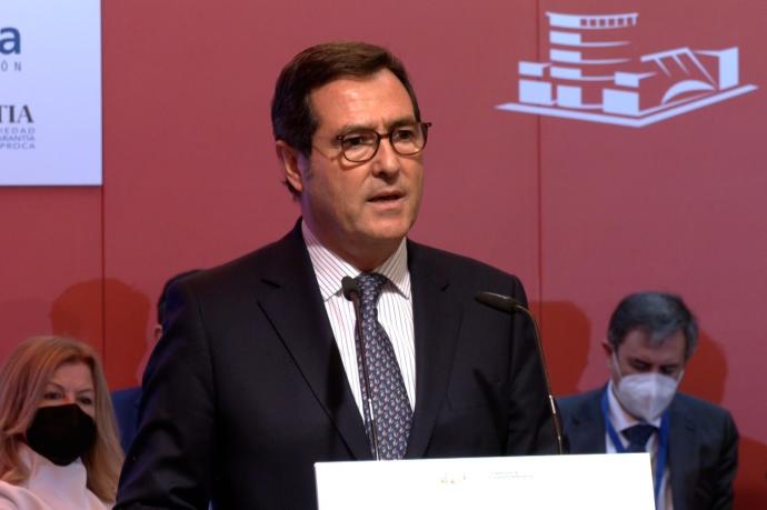 El presidente de la CEOE, Antonio Garamendi.